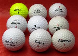 Golf Balls - Assorted x 9
