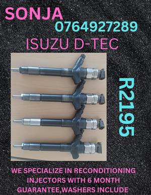 ISUZU D-TEC DIESEL INJECTORS FOR SALE OR RECON 