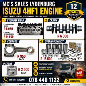  ISUZU 4HF1 ENGINE PARTS FOR SALE 