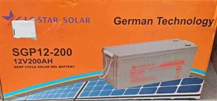 200ah Gel Battery,  New sealed in box with FREE DELIVERY