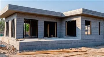 We build precast and prefab houses with new material