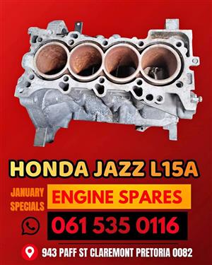 Honda Jazz L15a engine stripping for spares