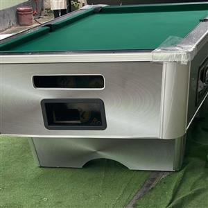 Silver Hurricane Coin Pool Table for sale.
