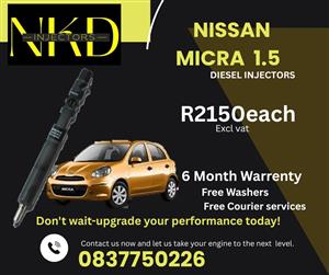 NISSAN MICRA 1.5 DIESEL INJECTORS FOR SALE