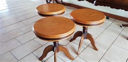 Yellowwood / Blackwood side tables