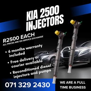 KIA 2500 INJECTORS FOR SALE WITH WARRANTY 