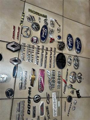 Assorted car badges for sale WhatsApp or call 
