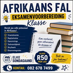 Extra lesson: Afrikaans FAL