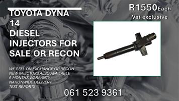 TOYOTA DYNA 14B DIESEL INJECTORS-FREE COURIER NATIONWIDE