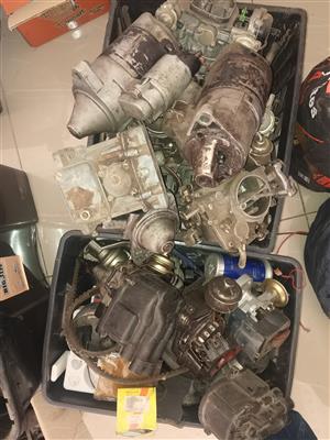 Assorted alternators starters distributors cylinder heads corolla 1.3 2e,1.6 4a,