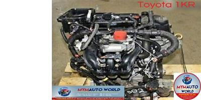 TOYOTA YARIS 1.0L COMPLETE 1KR ENGINE FOR SALE