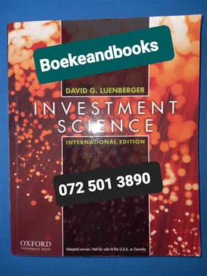 Investment Science - David G Luenberger - International Edition - Oxford.