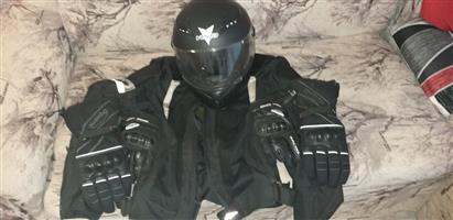 Vega helmet,jacket and gloves