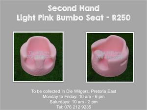 Second Hand Light Pink Bumbo Seat 