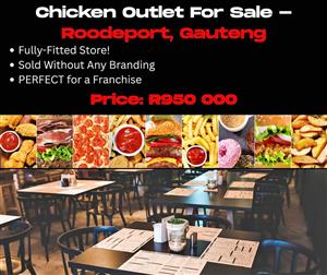 Fully Fitted Chicken Outlet Store For Sale