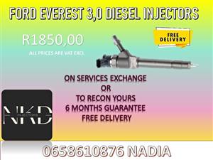 FORD EVEREST 3.0 DIESEL INJECTORS FOR SALE WE ALSO RECON