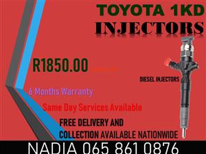 TOYOTA 1KD DIESEL INJECTORS RECONDITIONED