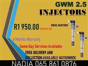 FULLY TESTED GWM 2.5 DIESEL INJECTORS AVAILABLE