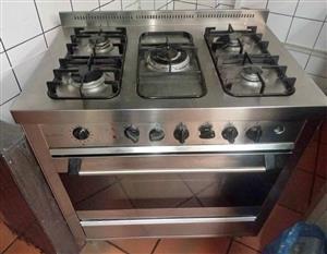 NARDI 5-BURNER GAS STOVE ELECTRIC OVEN