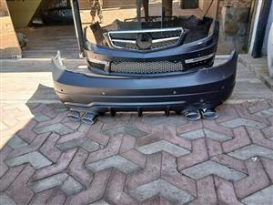 Mercedes benz C63 W204 front and rear complete bumpers