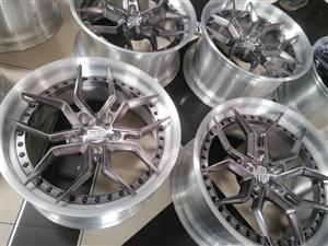 RIMS/WHEELS SPLIT 2 PIECE 5X120PCD 19INCH FORGED 9J/10J