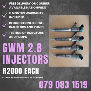 GWM 2.8 INJECTORS FOR SALE WITH WARRANTY 