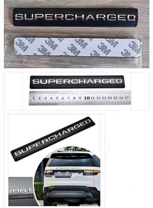 Land Rover/ Range Rover back Supercharged badge emblem
