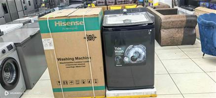 Hissense 18 kg top loader washing machine are on special