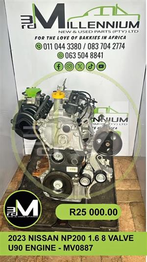 2023 NISSAN NP200 1.6 8 VALVE U90 ENGINE - MV0887