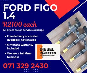 FORD FIGO 1.4 DIESEL INJECTORS FOR SALE WITH WARRANTY 