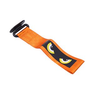 Decorative Non-Functional Tow Hook Strap with BadBoy Design (Orange)