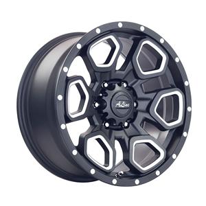 17″ A-Line Summit Satin Black Milled 6/139 9j ET25 106.2 1000kg Load Alloy Wheels