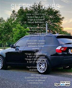 BMW X3 E83 2.0d & 3.0d Stage 1 and Stage 2 software upgrade available!