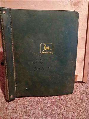 John Deere 215 / 215 A,  book