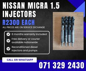 NISSAN  INJECTORS FOR SALE 