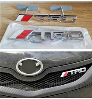 Toyota TRD badges emblems stickers decals