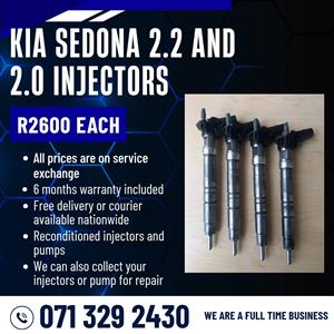 KIA SEDONA 2.2 AND 2.0 INJECTORS FOR SALE WITH WARRANTY INCLUDED 