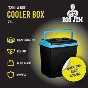 Big Jim “Chilla Box” 26L Cooler – Compact, Durable & Ice Cold