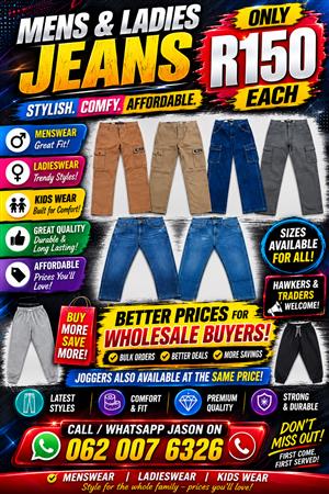Mens & Ladies Clothing for Sale, Assorted Mixed clothing & Rejects available