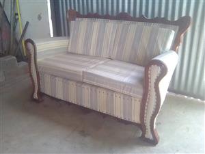 Solid Wood 2 Seater Couch 