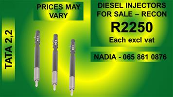 TATA 2.2 DIESEL INJECTORS FOR SALE OR TO RECON NATIONWIDE