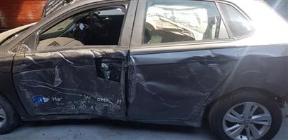 Vehicle in an accident and requires repairs. 