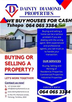 PROOERTIES WANTED FOR CASH