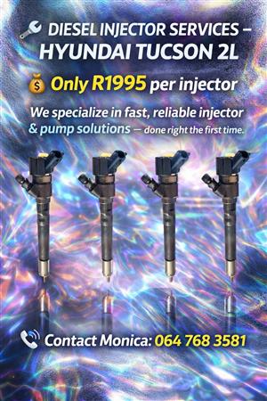 HYUNDAI TUCSON 2L ALL COMMON-RAIL DIESEL INJECTORS SERVICED