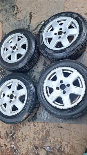 2006 VW mk1 citiRhythm rims n tyer size 14 inche for sale @ circle 7 used parts