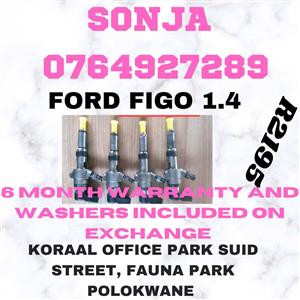 FORD FIGO 1.4 DIESEL INJECTORS FOR SALE OR RECON 