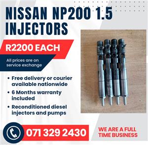 NISSAN NP200 1.5 INJECTORS FOR SALE WITH WARRANTY 