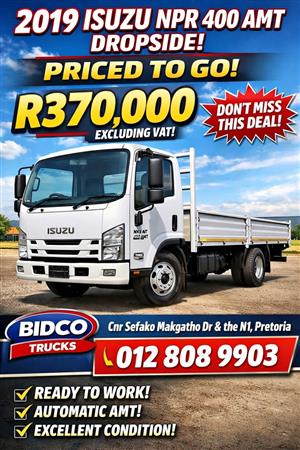 2019 2019 Isuzu NPR 400 AMT Dropside –  Ready to Work 