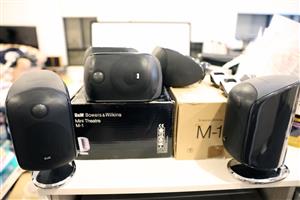 Bowers & Wilkins B&W M-1 Speakers Set of 5 Original Boxes & Mounts