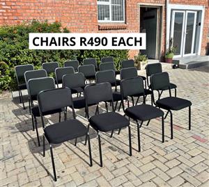 STACKABLE OFFICE CHAIRS 